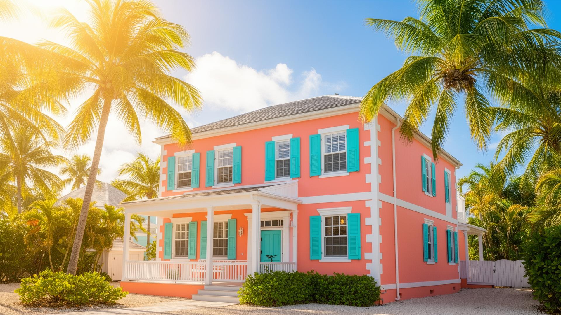 Colorful Bahamian house